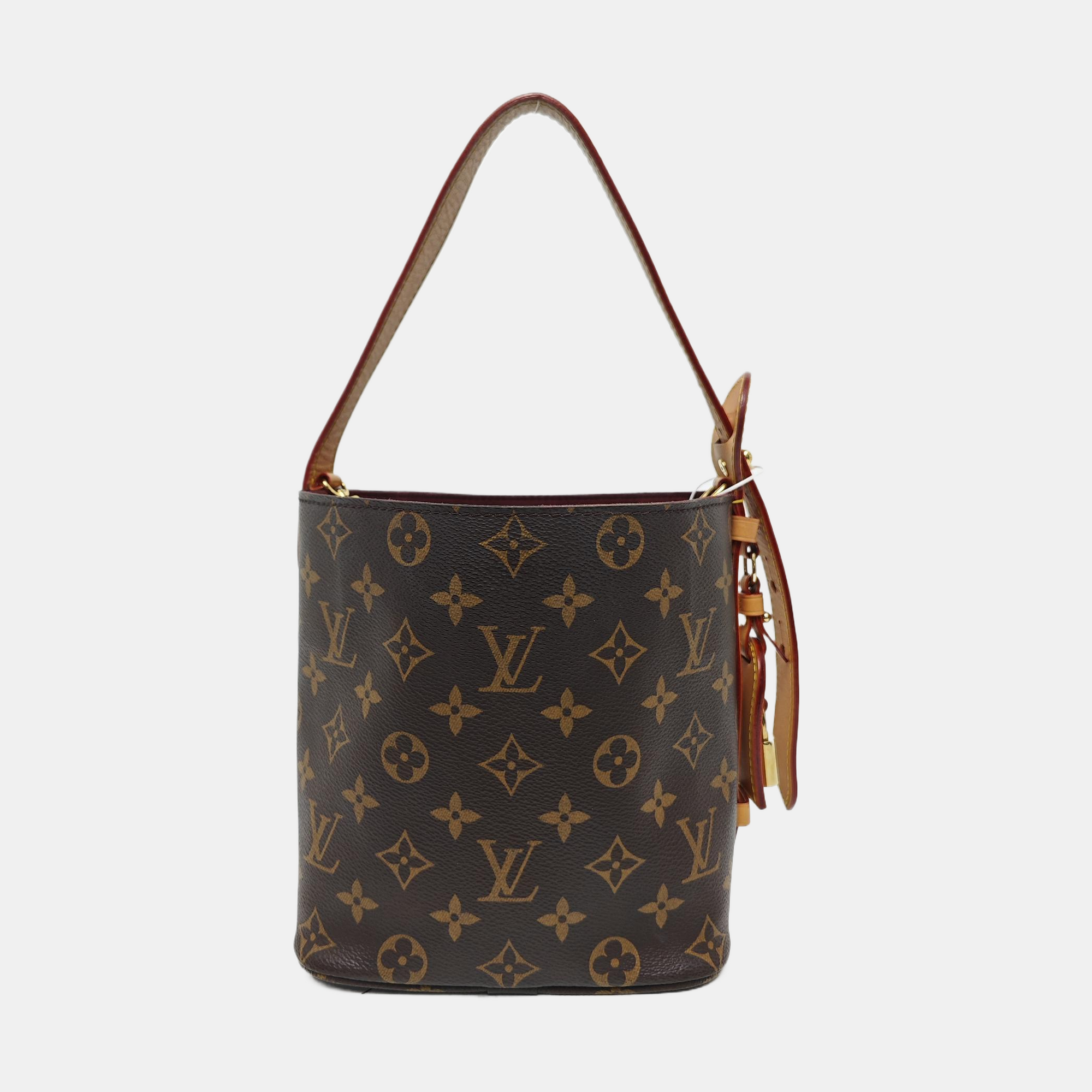 ALL IN BB Monogram Coated Canvas Brown