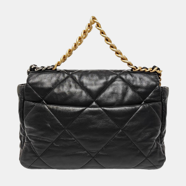 CHANEL 19 Medium Quilted Lambskin Black