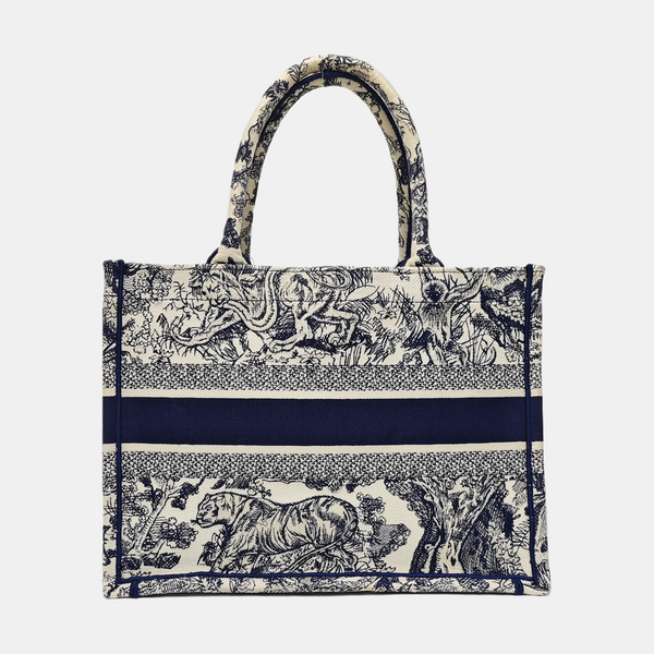 Book Tote Medium Canvas Blue