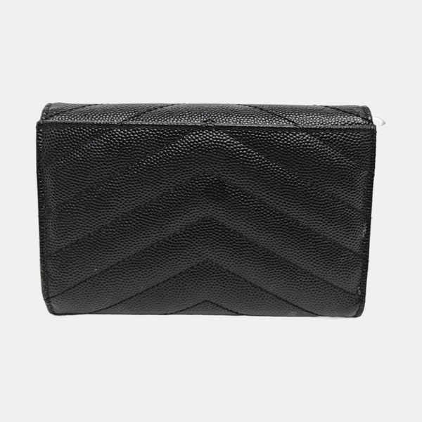 MONOGRAM Chevron Calfskin Black Coin Purse