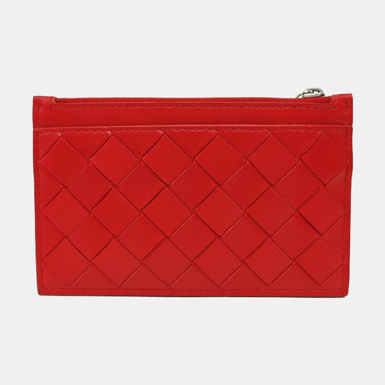 Lambskin Card Holder Red