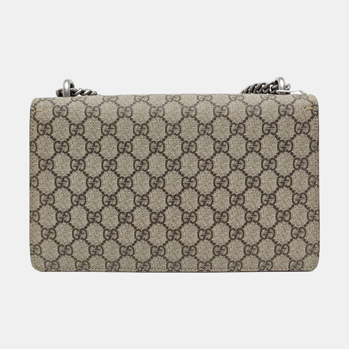 Dionysus Small Monogram Coated Canvas Black
