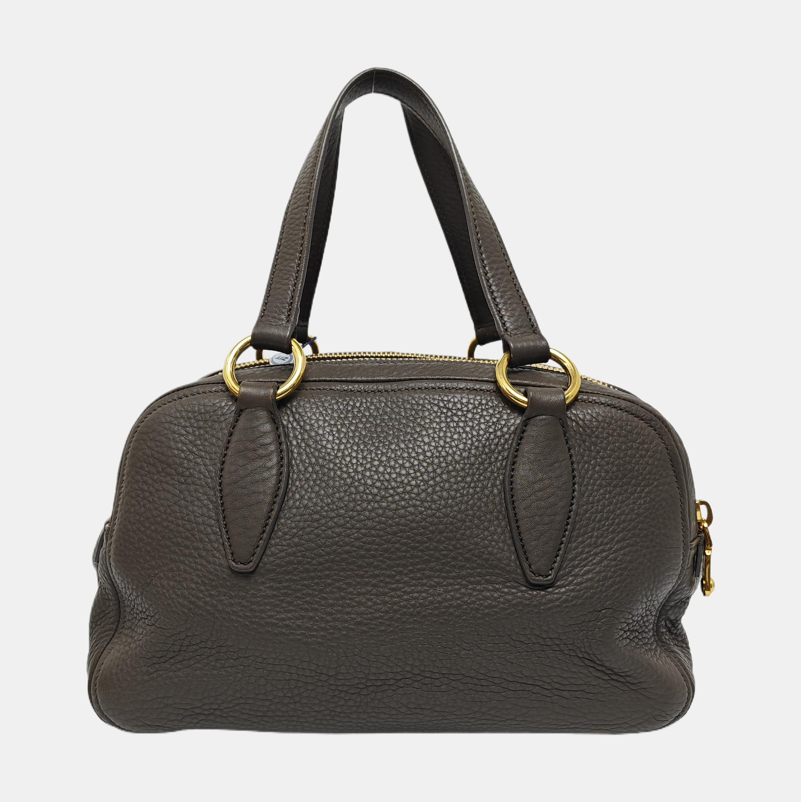 Calfskin Shoulder Bag Gray