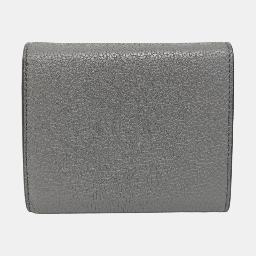 BIKER Calfskin Gray Wallet