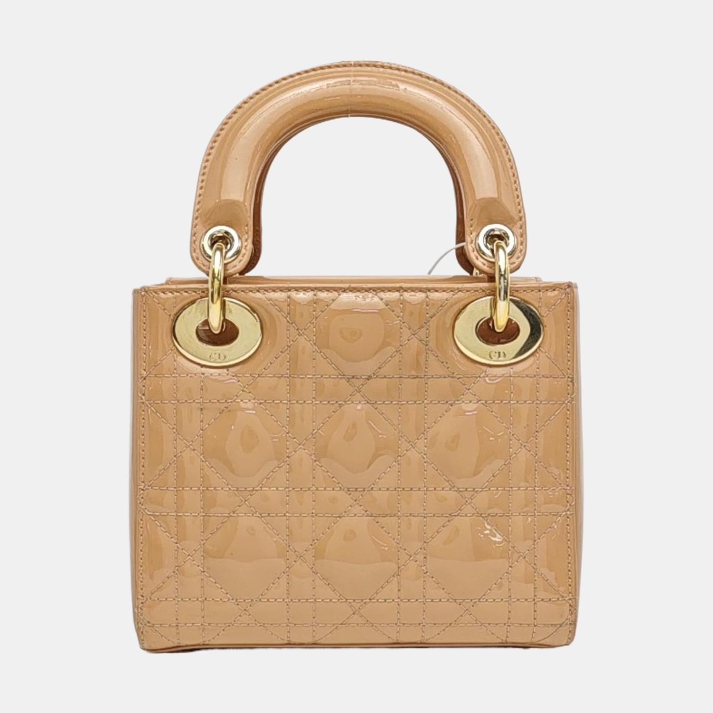 Lady Dior Mini Cannage Patent Leather Pink