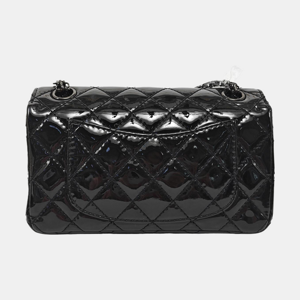 2.55 224 (mini) Quilted Patent Calfskin Black
