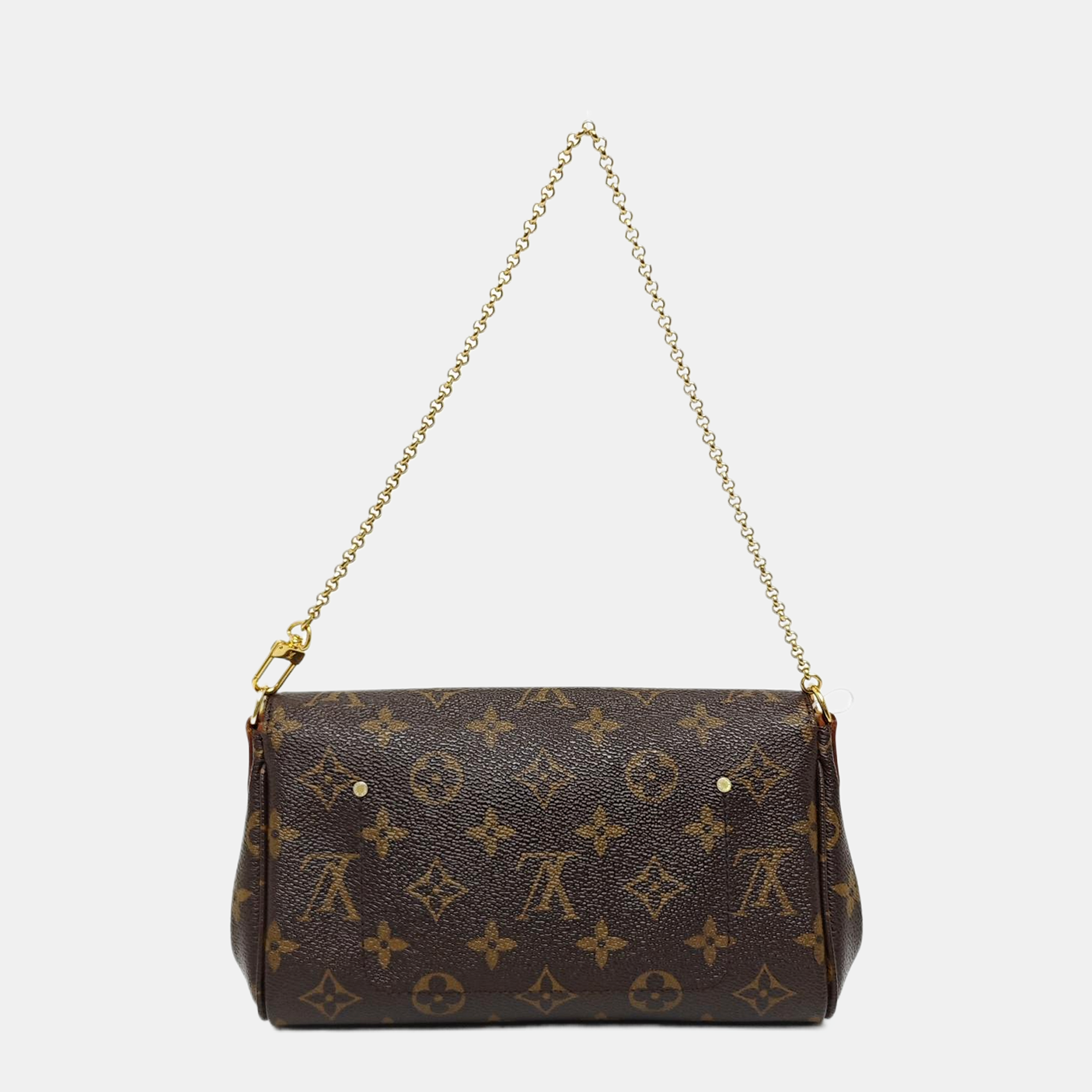 Authenticated pre-owned  FAVORITE PM Monogram Coated Canvas Brown - Crossbody Bag at Looply
