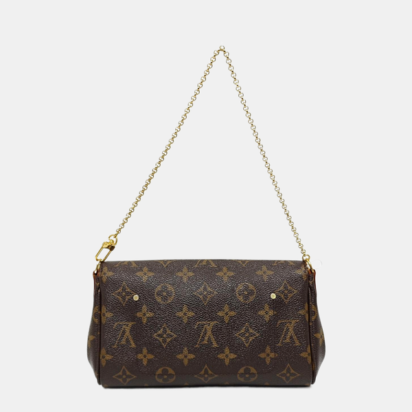 Authenticated pre-owned  FAVORITE PM Monogram Coated Canvas Brown - Crossbody Bag at Looply