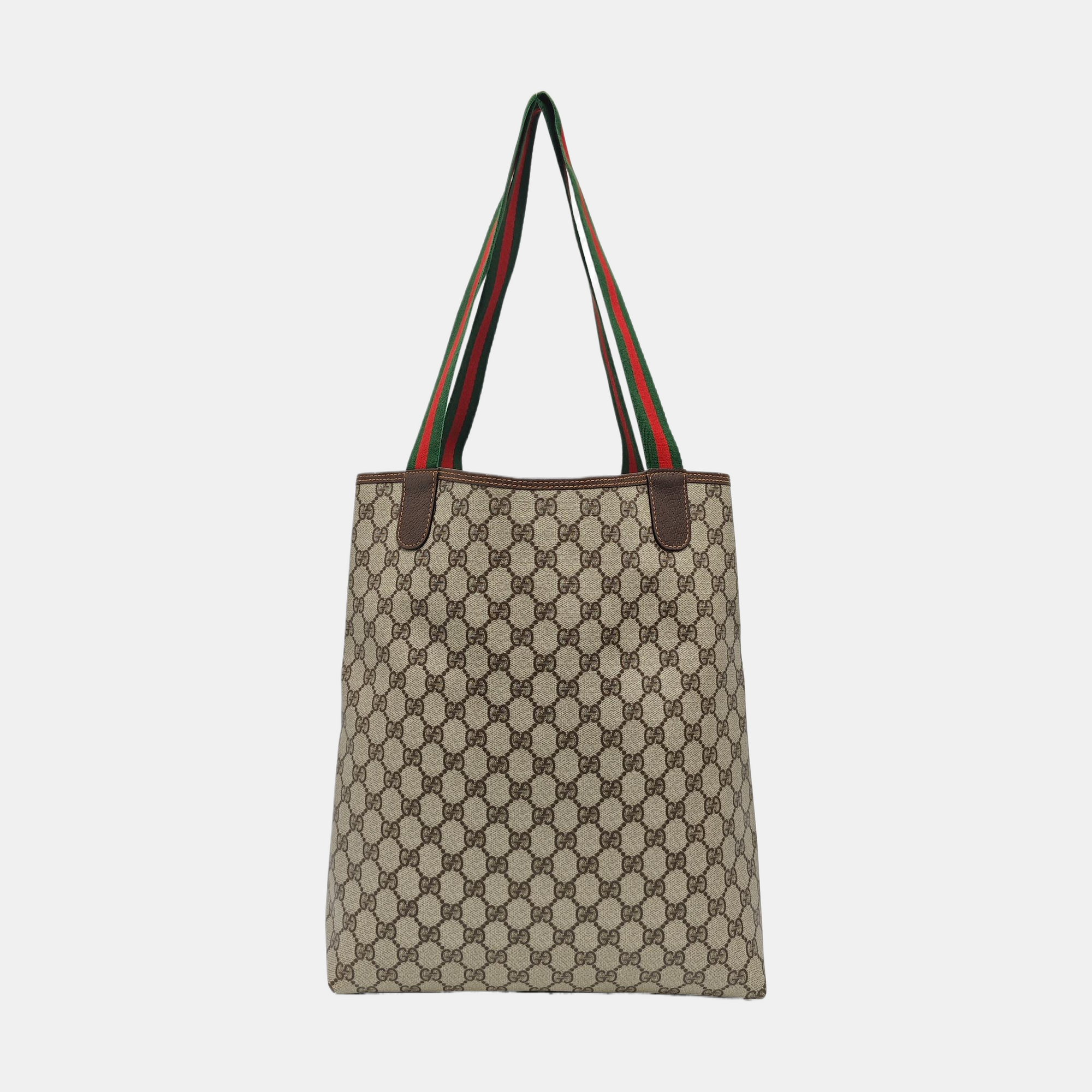Monogram Coated Canvas Tote Bag Black