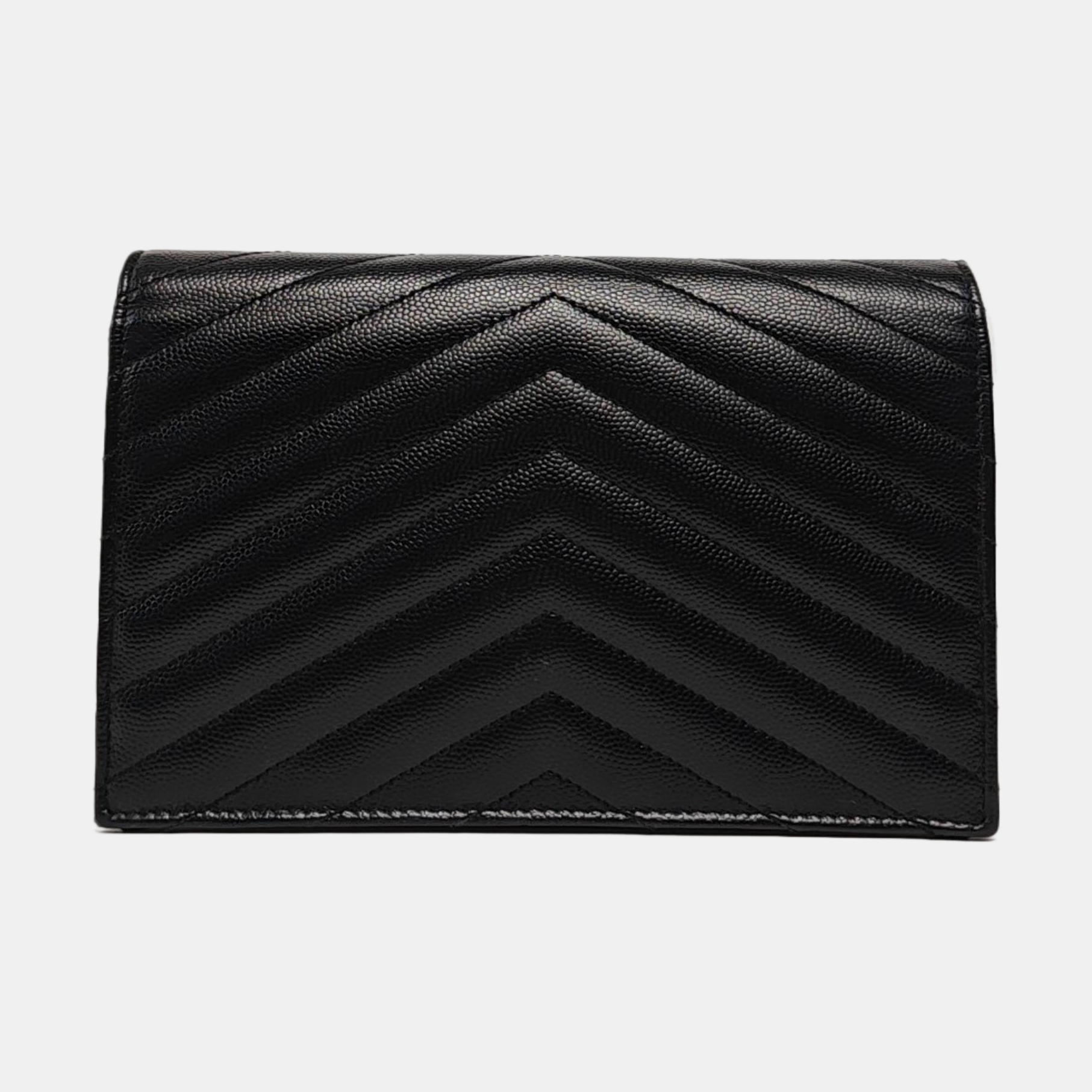 MONOGRAM WOC Chevron Calfskin Black