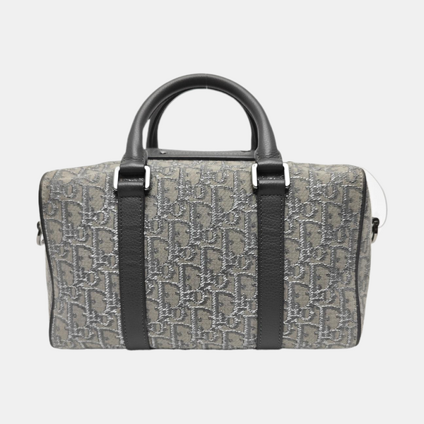 Oblique Canvas Shoulder Bag Gray