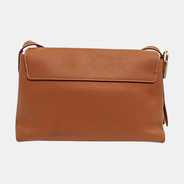 Calfskin Shoulder Bag Brown