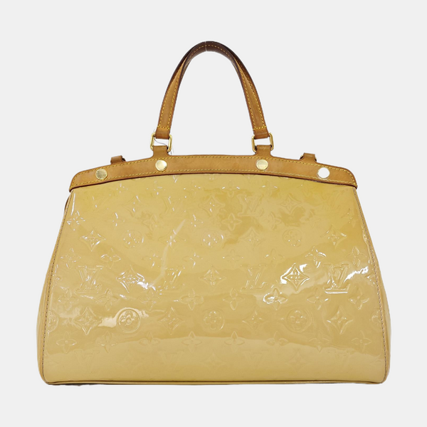 BREA MM Monogram Patent Leather Yellow