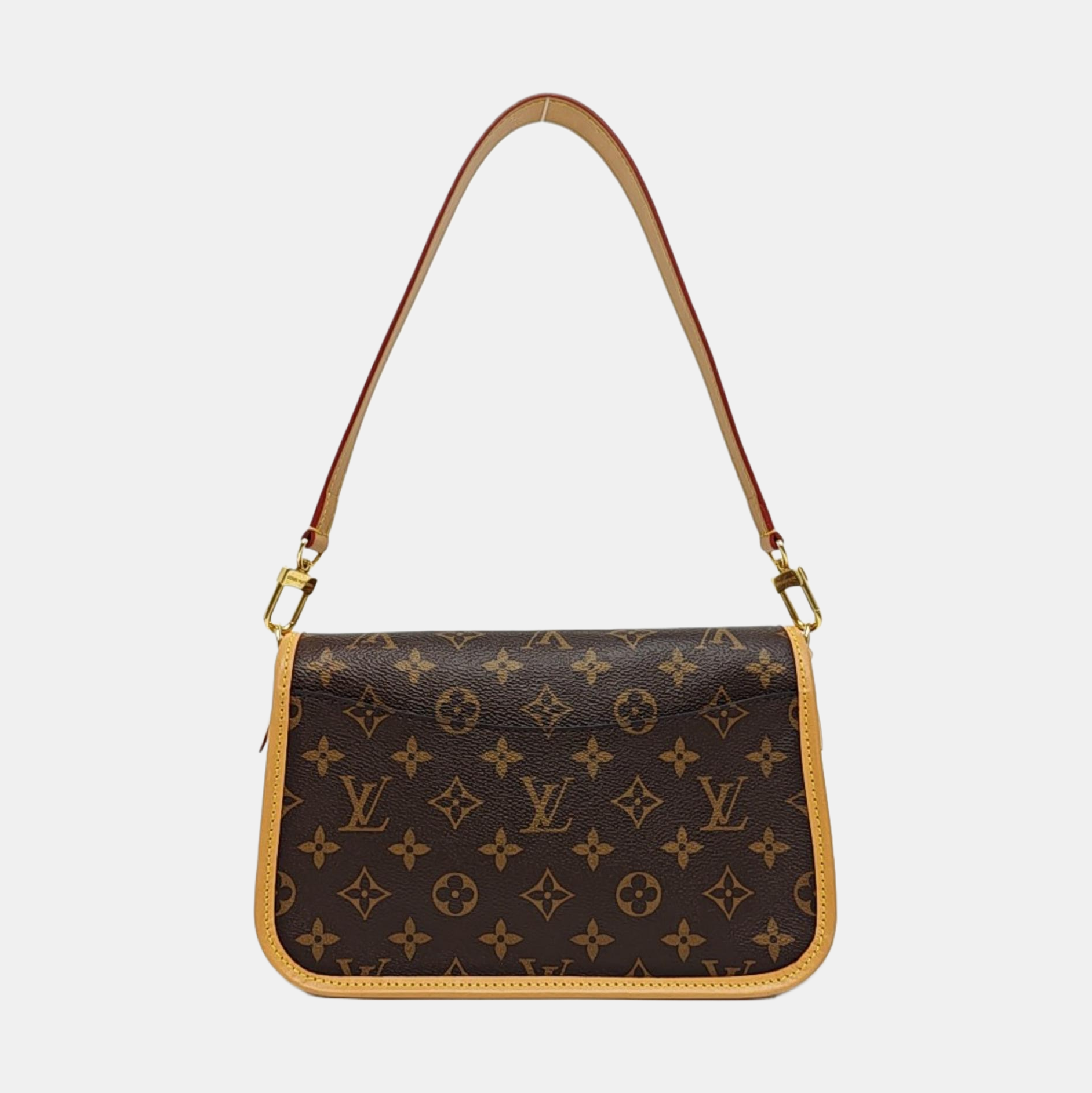 DIANE Monogram Coated Canvas Brown