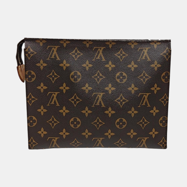 TOILET POCKET 26 Monogram Coated Canvas Brown