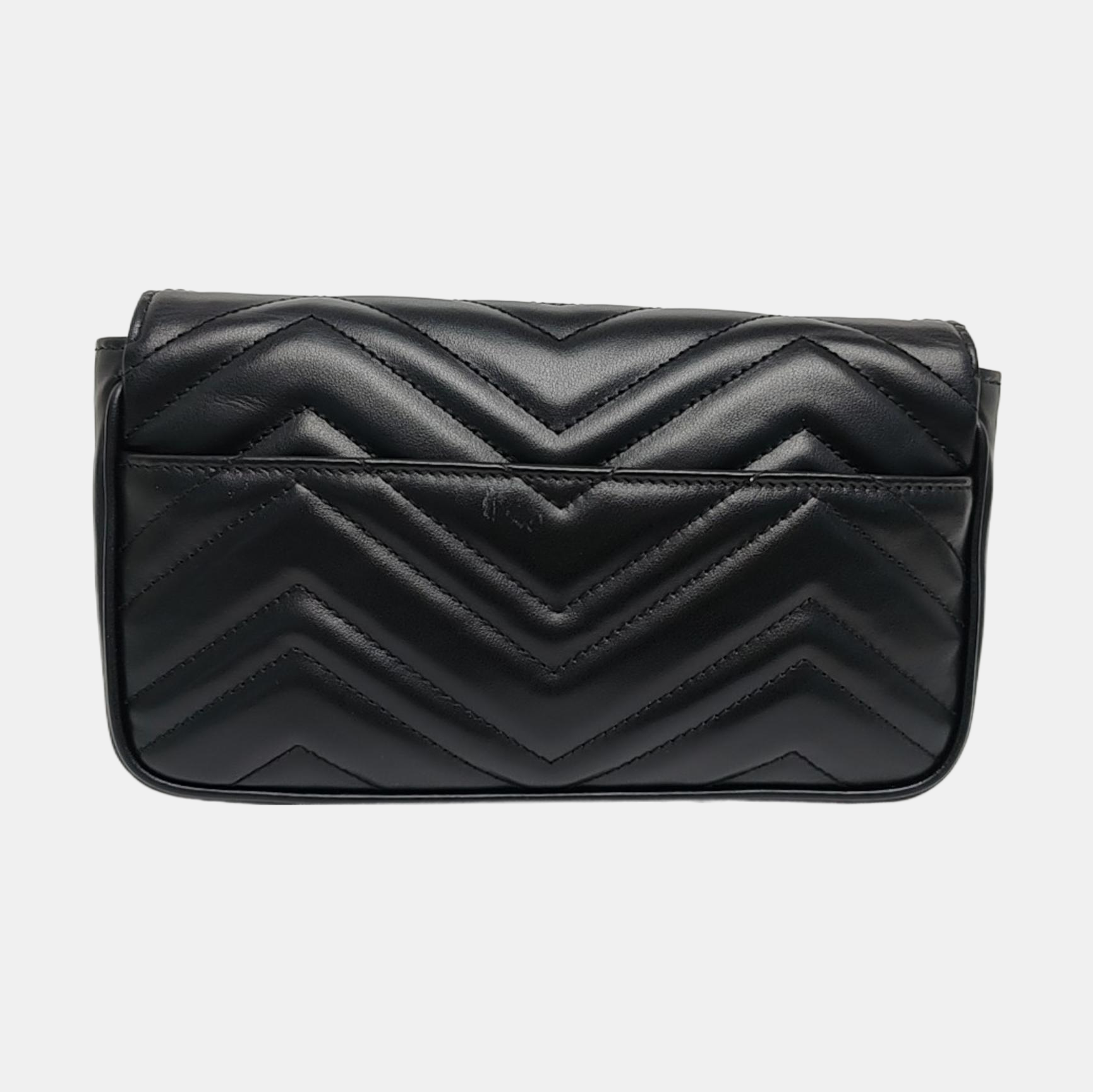 GG Marmont Mini Quilted Calfskin Black