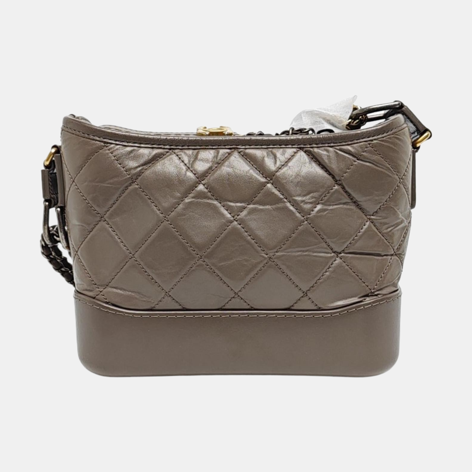 Authenticated pre-owned  GABRIELLE Quilted Calfskin Gray - Crossbody Bag at Looply