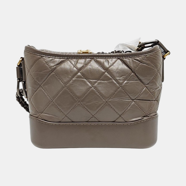 Authenticated pre-owned  GABRIELLE Quilted Calfskin Gray - Crossbody Bag at Looply