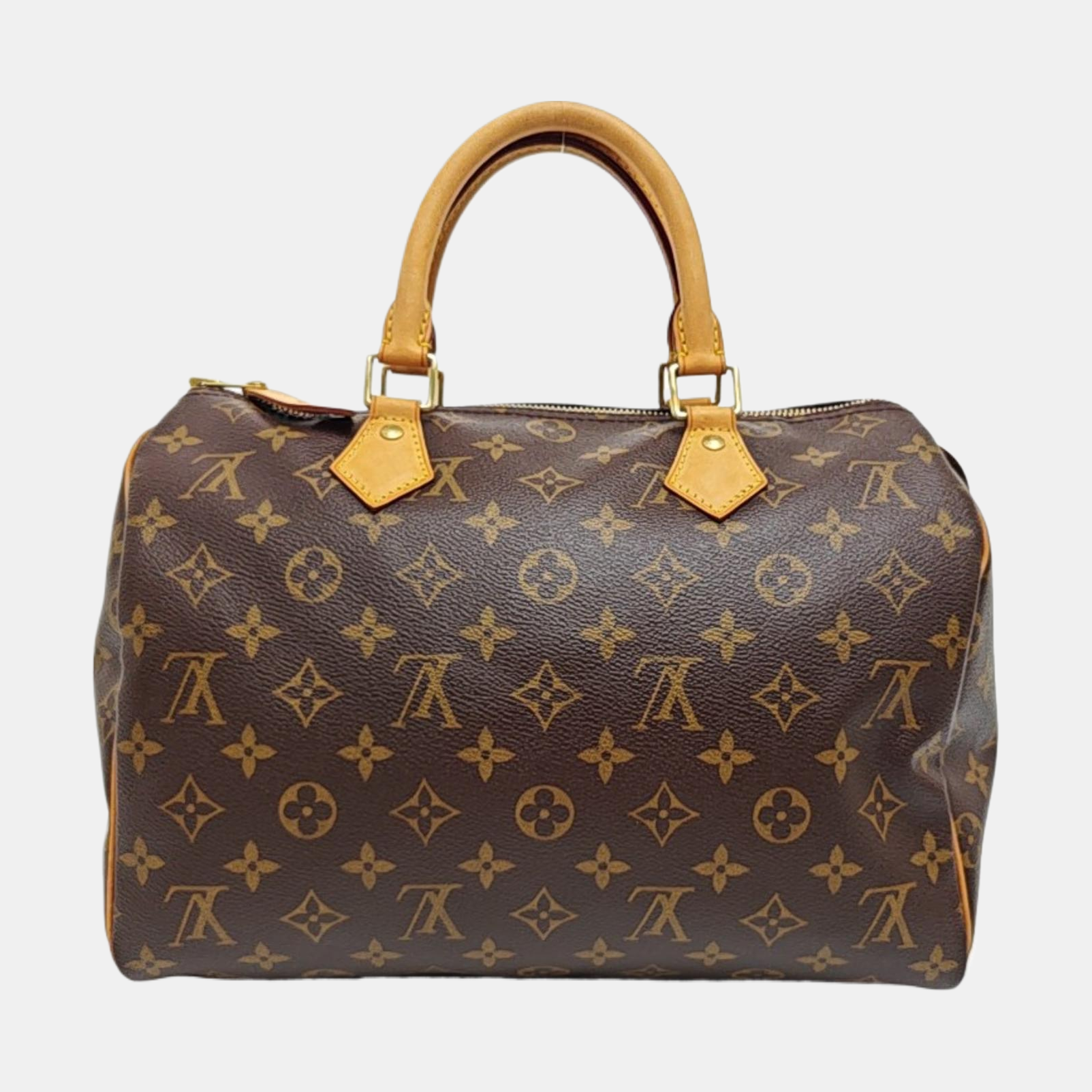 SPEEDY 30 Monogram Coated Canvas Brown