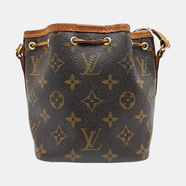 NÉONOÉ Nano Monogram Coated Canvas Brown
