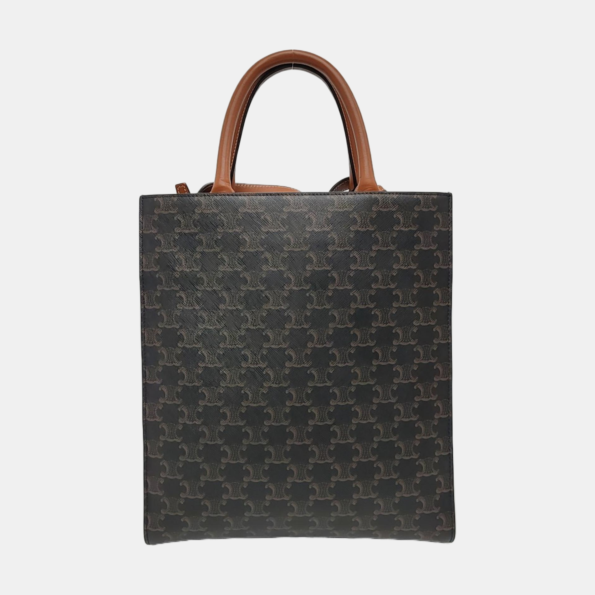 CABAS CELINE Small Coated Canvas Brown