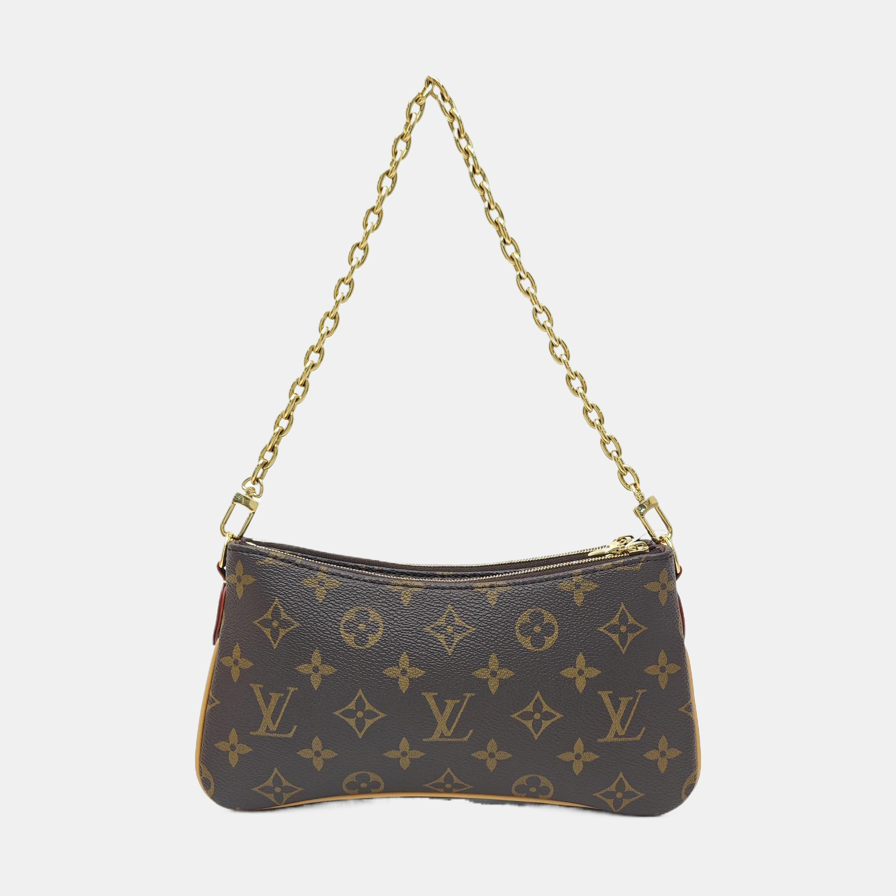 LIV POCHETTE Monogram Coated Canvas Brown