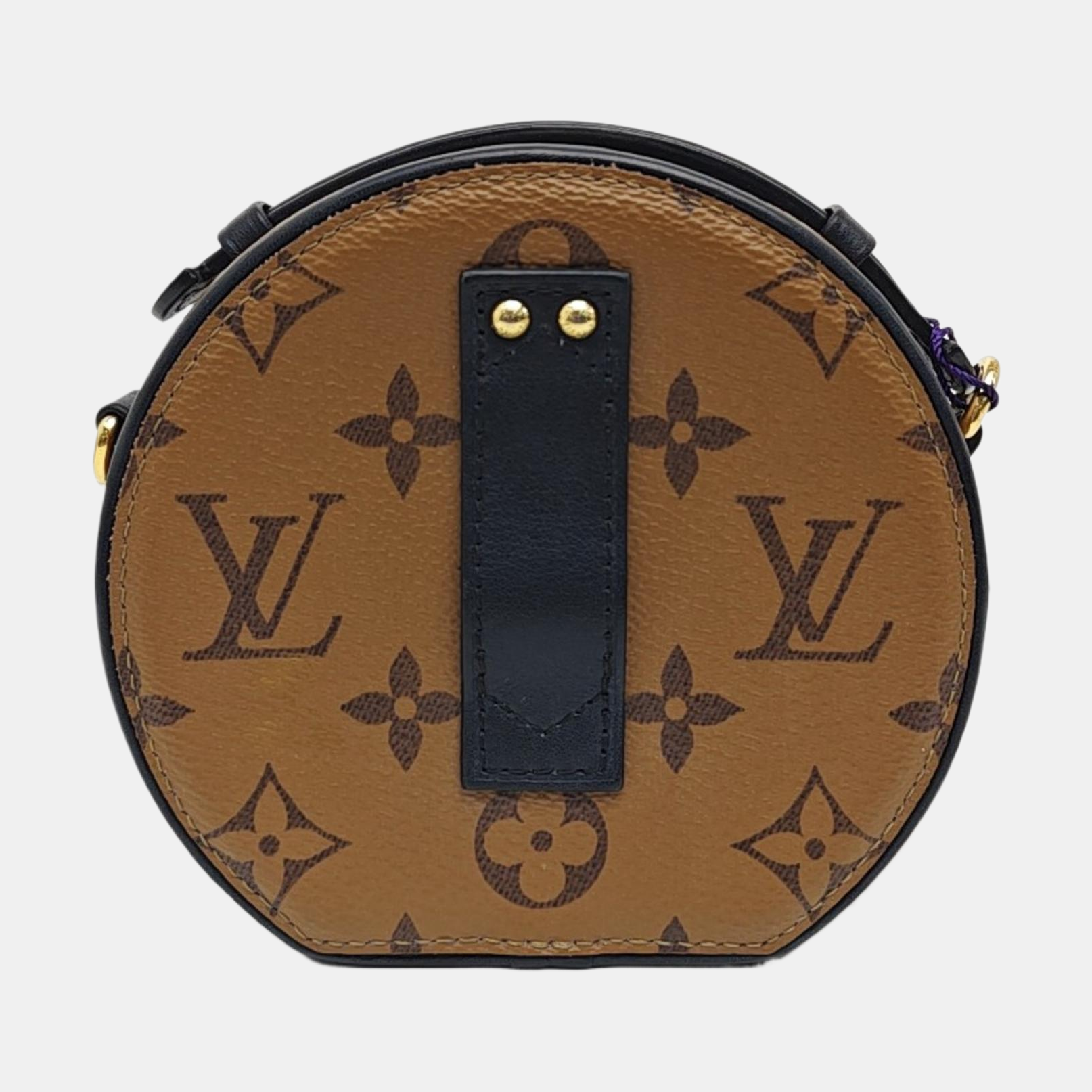 BOITE CHAPEAU Mini Monogram Coated Canvas Brown