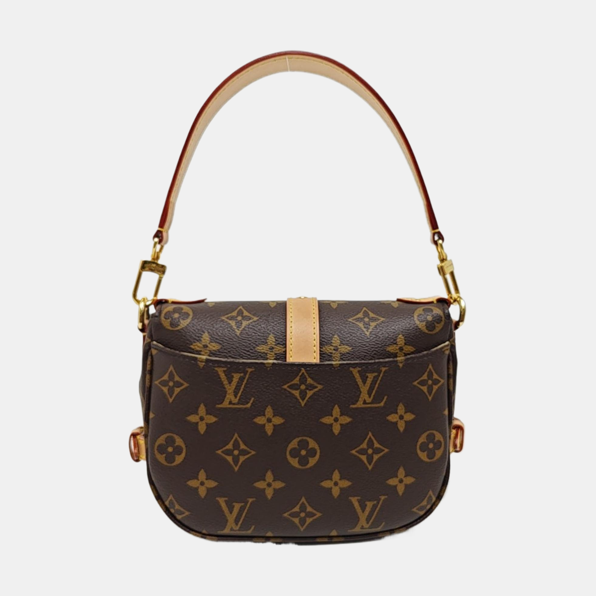 SAUMUR BB Monogram Coated Canvas Brown