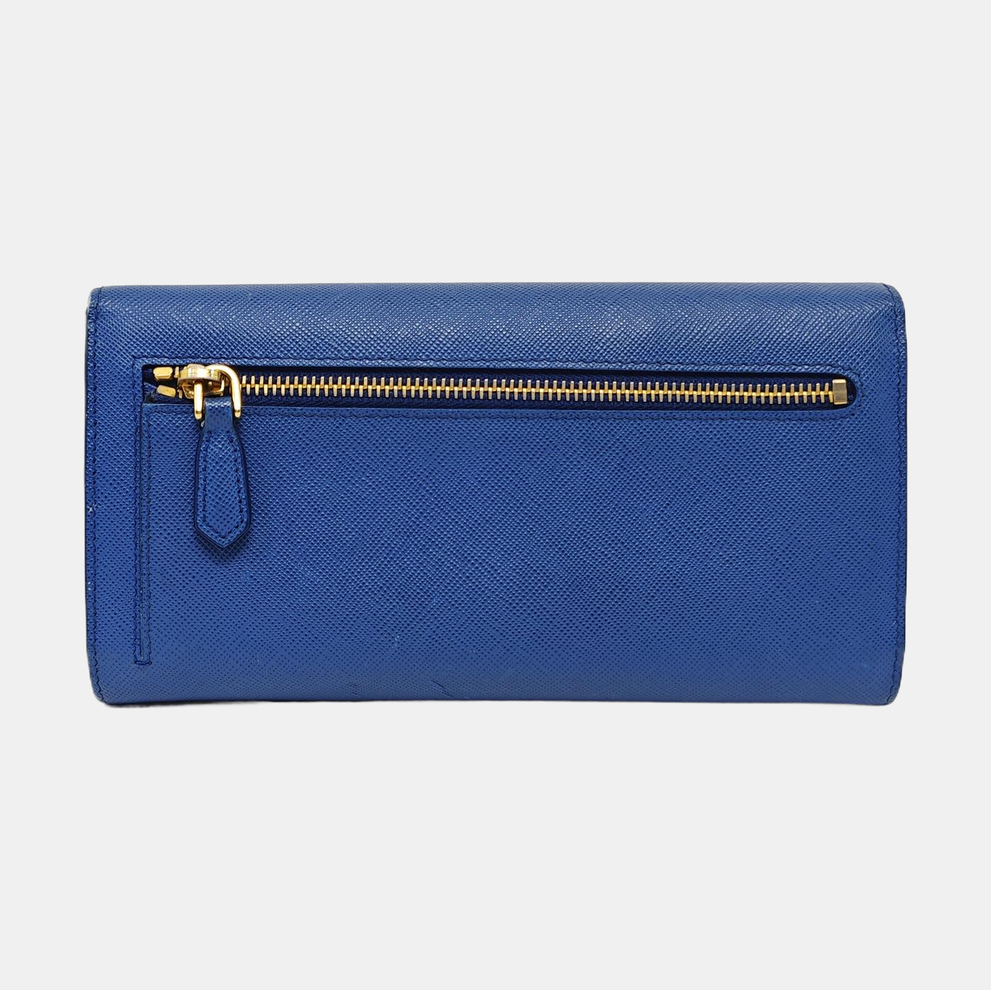 Envelope Wallet Saffiano Calfskin Blue