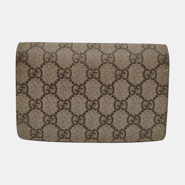 Dionysus Super Mini Monogram Coated Canvas Beige
