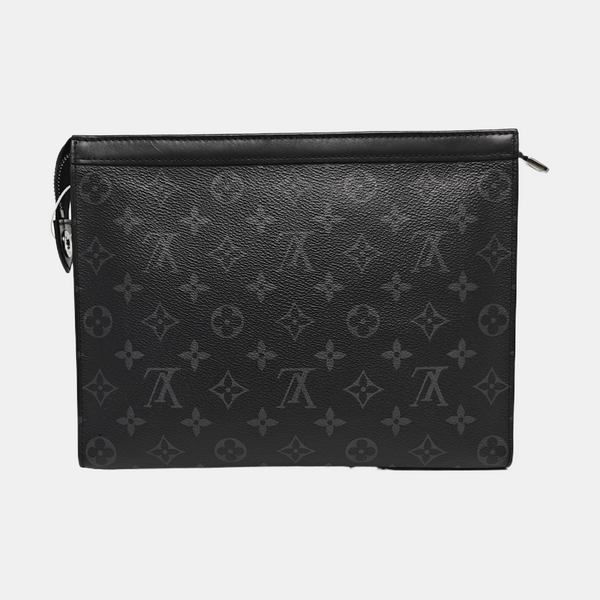 Pochette Voyag MM Monogram Coated Canvas Black