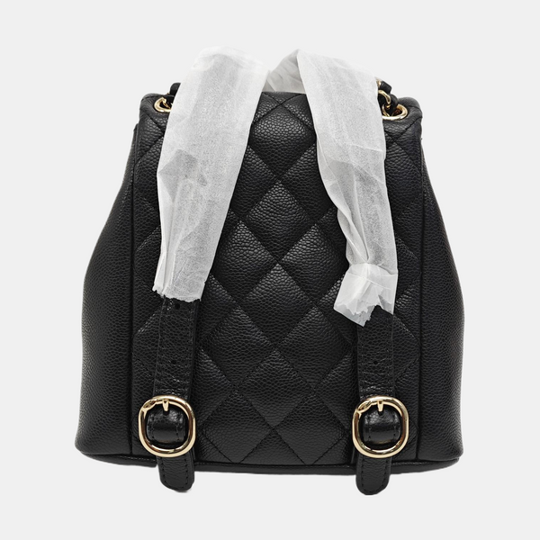 DUMA Quilted Calfskin Black