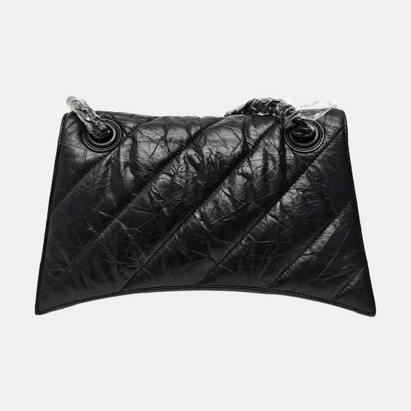 Crush Small Quilted Calfskin Black