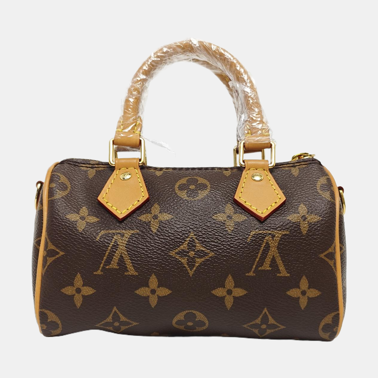 SPEEDY Nano Monogram Coated Canvas Brown