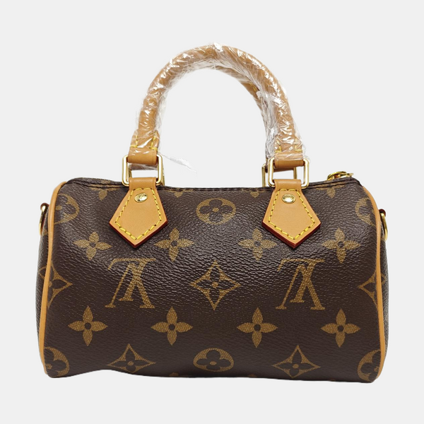 SPEEDY Nano Monogram Coated Canvas Brown