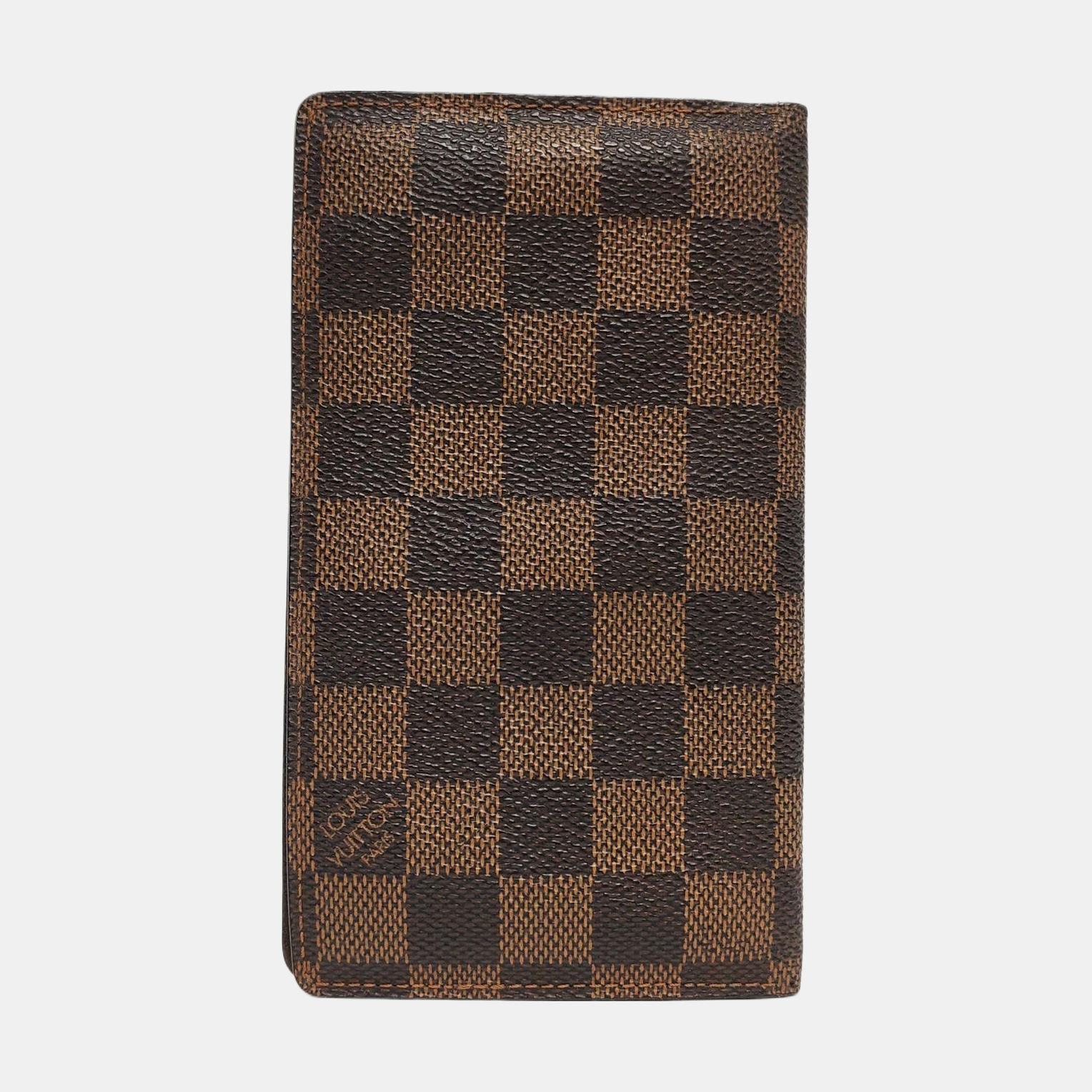 JAMES Damier Ebene Coated Canvas Brown Wallet