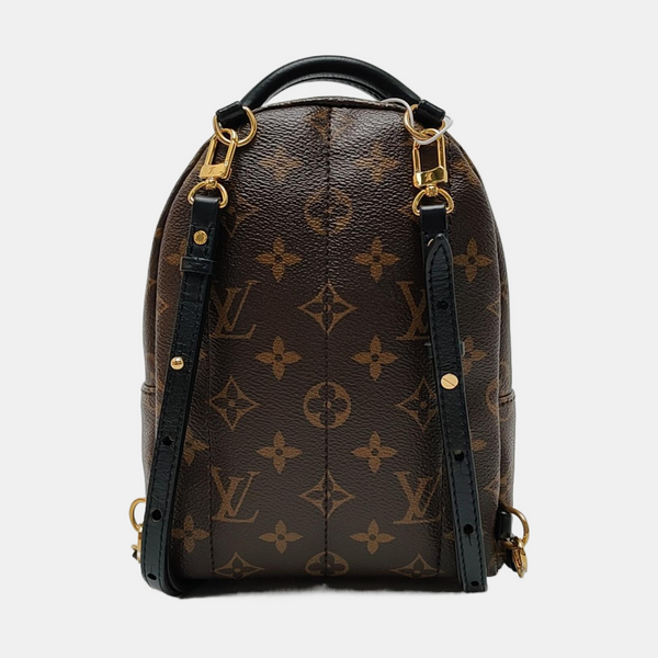 PALM SPRINGS Mini Monogram Coated Canvas Brown