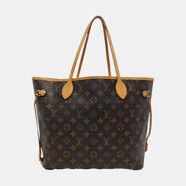 NEVERFULL MM Monogram Coated Canvas Brown