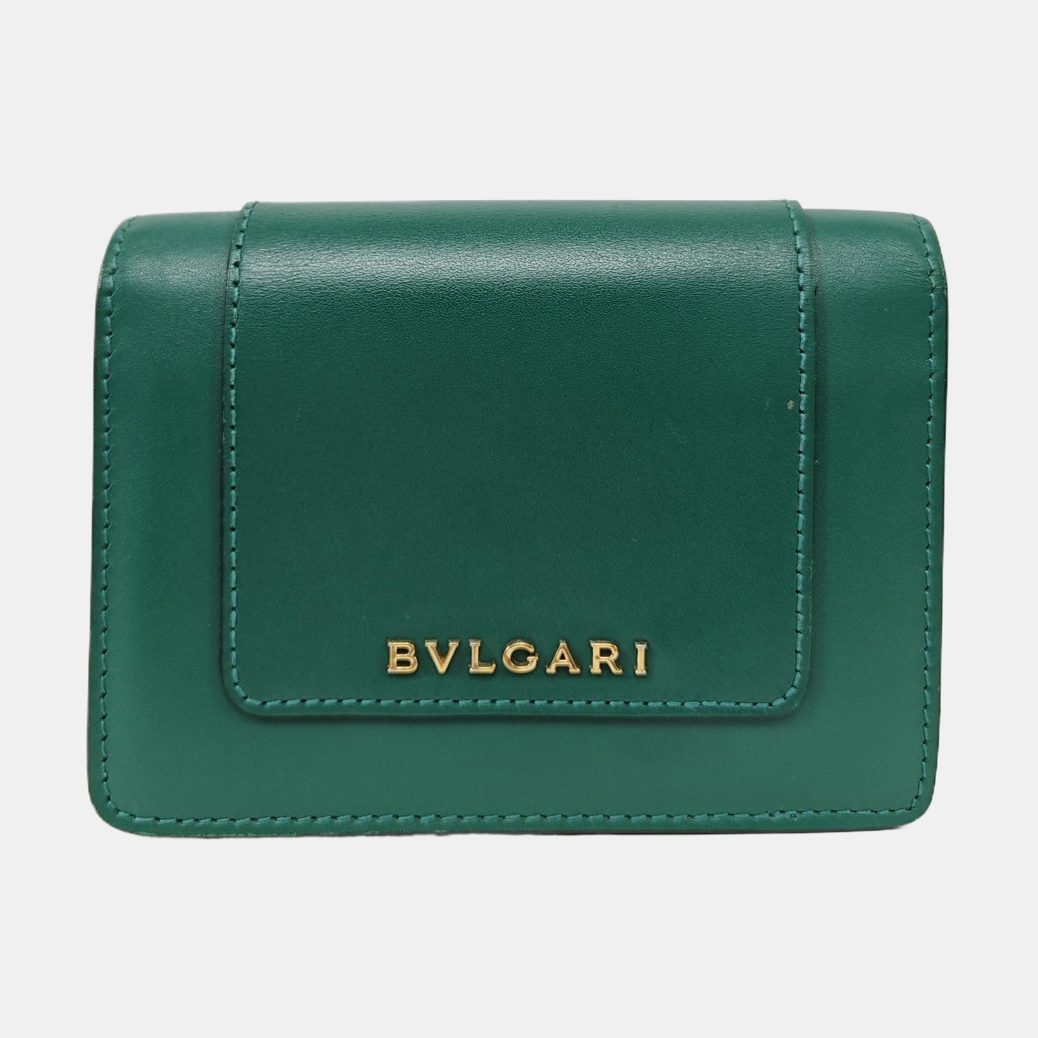 SERPENTI FOREVER Calfskin Green Wallet