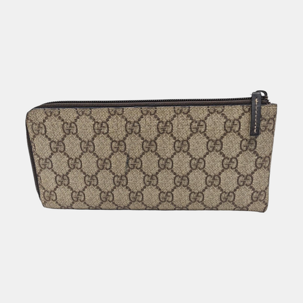 Monogram Coated Canvas Clutch Black