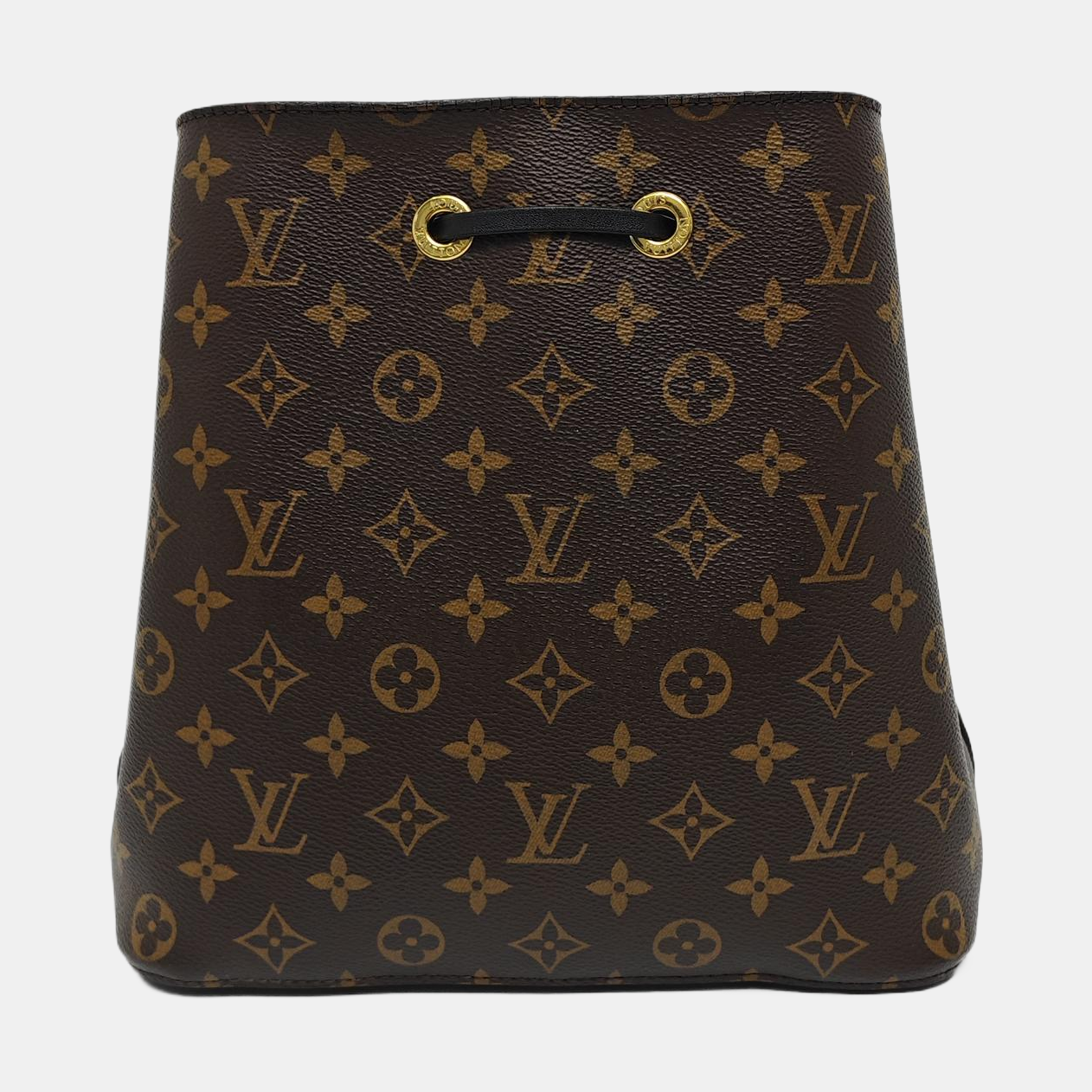 NÉONOÉ MM Monogram Coated Canvas Brown