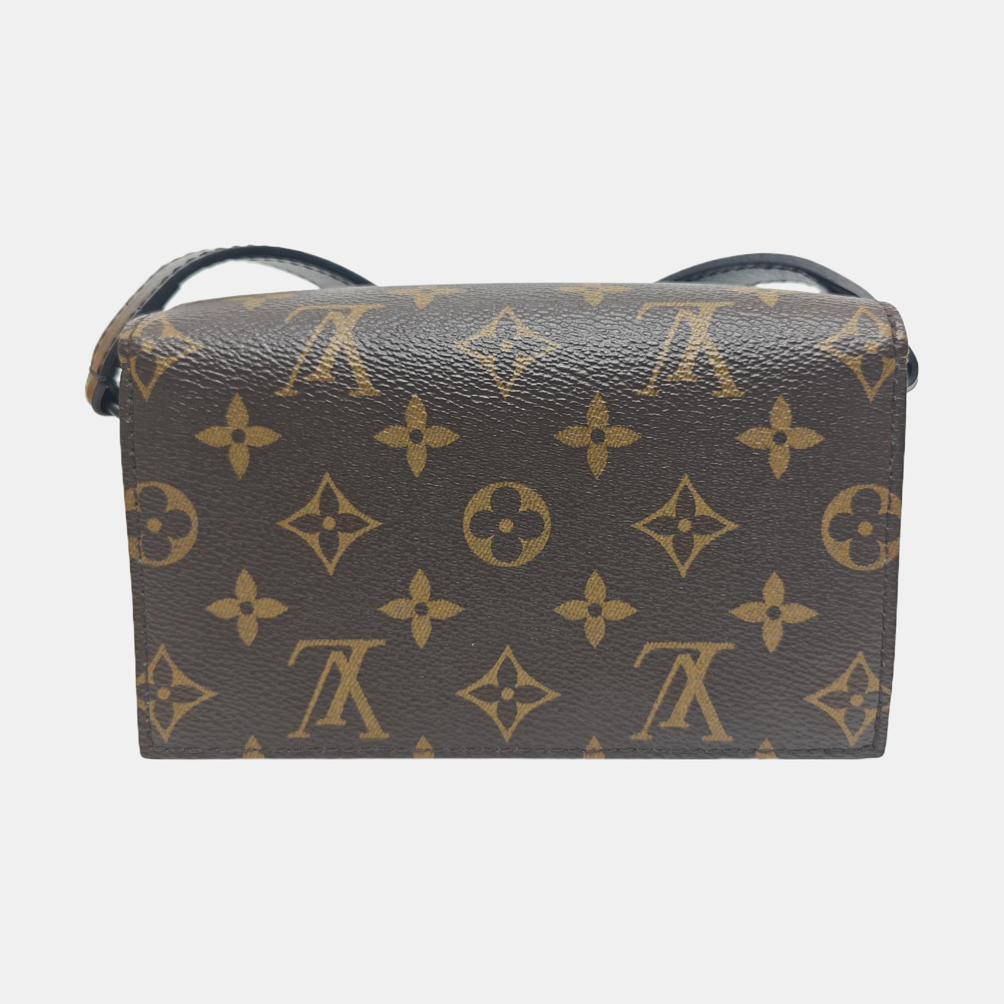 SOFT TRUNK Mini Monogram Coated Canvas Brown
