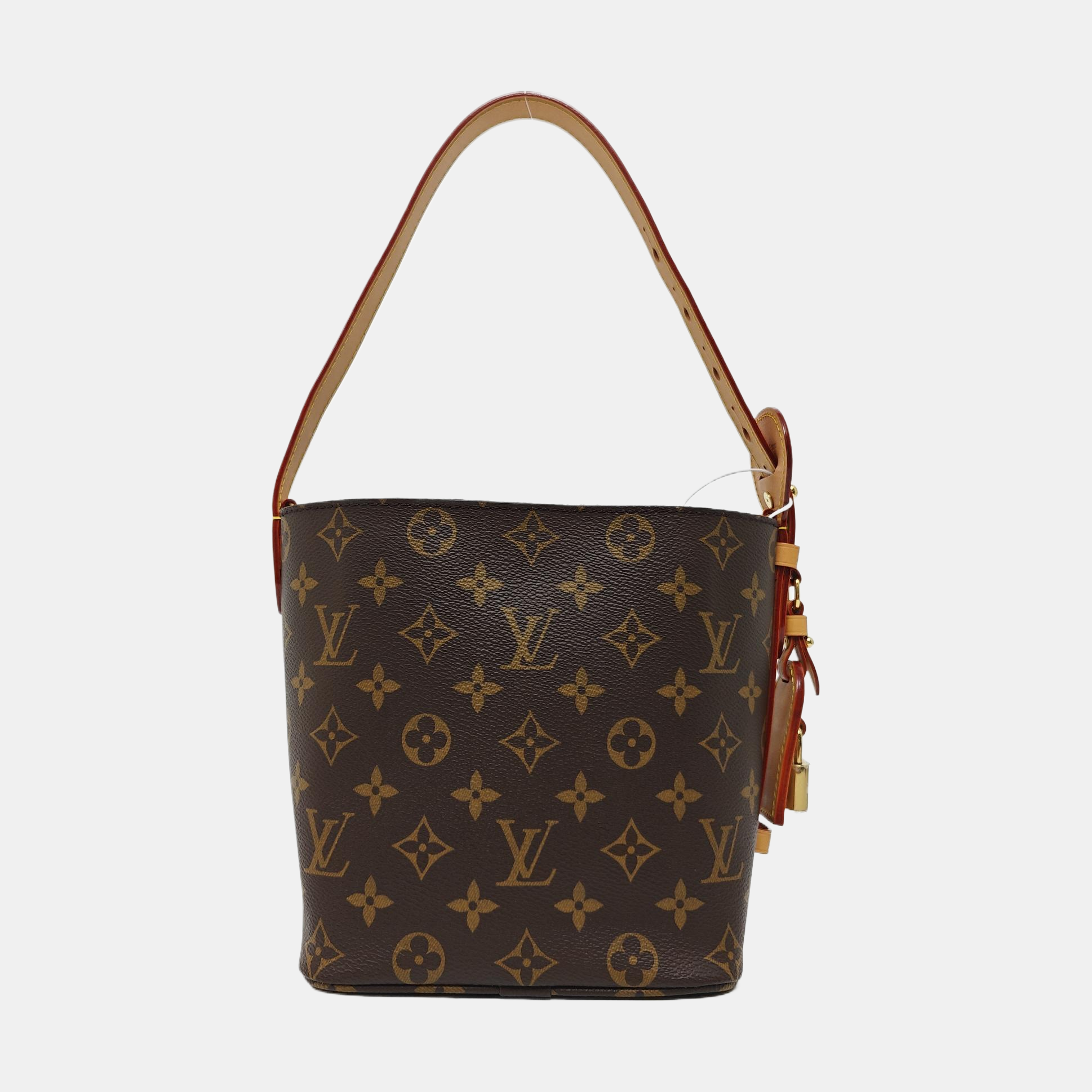 ALL IN BB Monogram Coated Canvas Brown