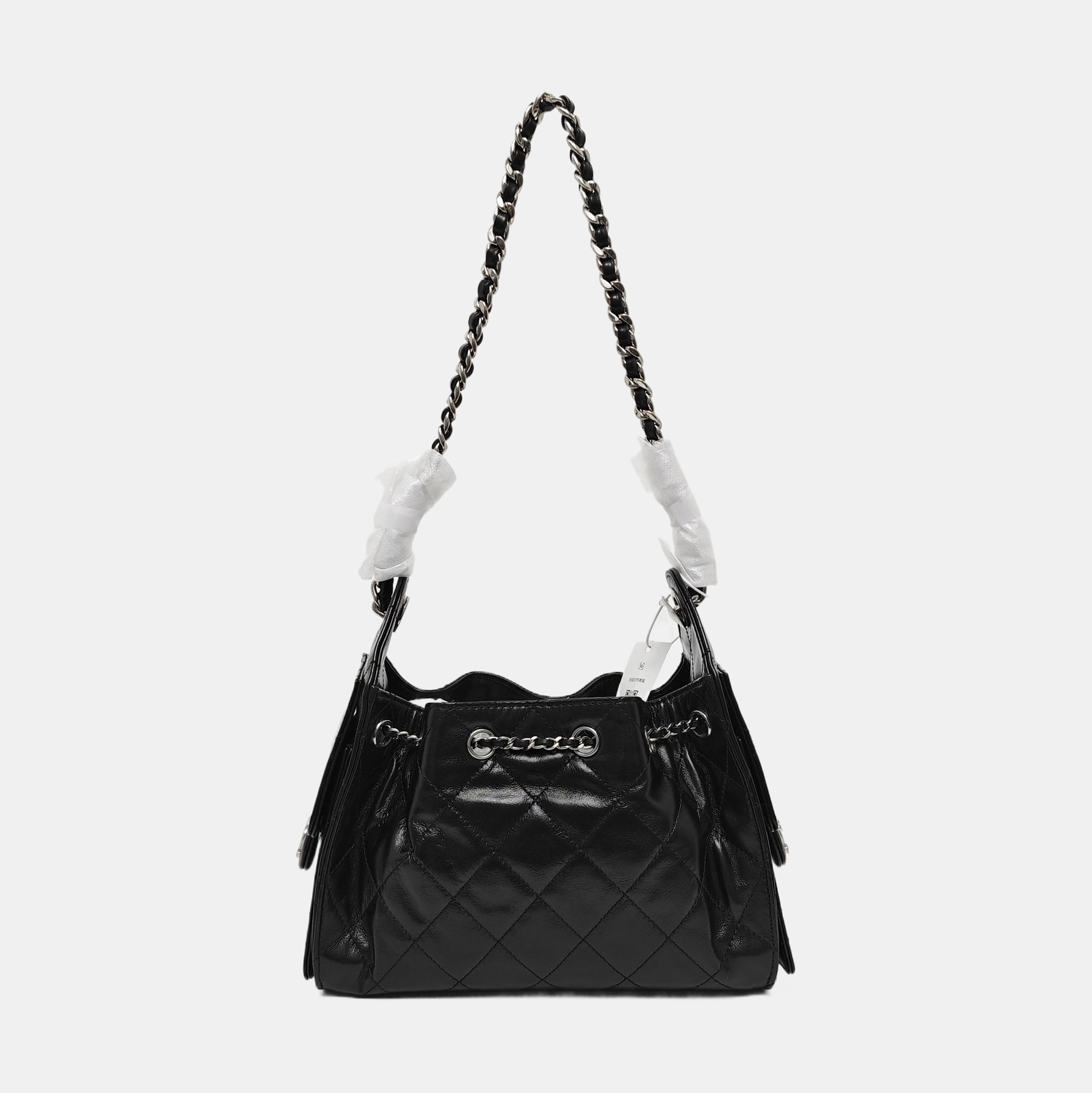 CHANEL 25 Quilted Calfskin Black