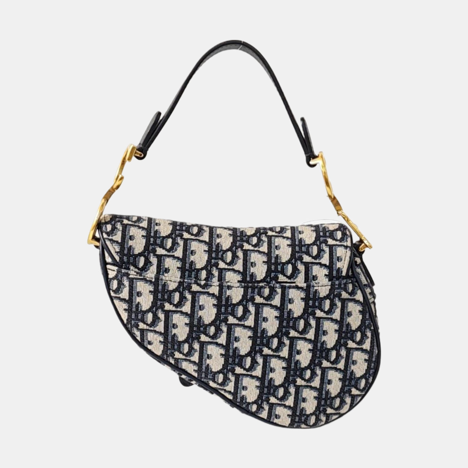 Authenticated pre-owned  Saddle Mini Oblique Canvas Blue - Shoulder Bag at Looply