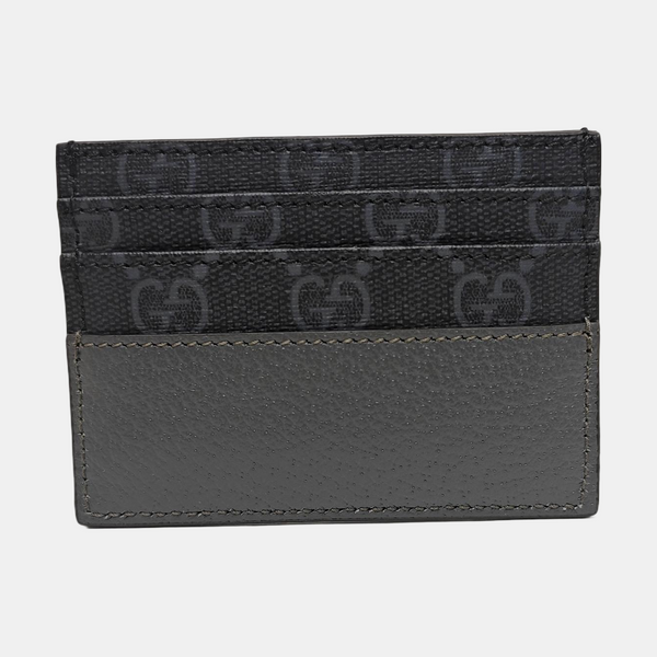 Monogram Coated Canvas Card Holder Black
