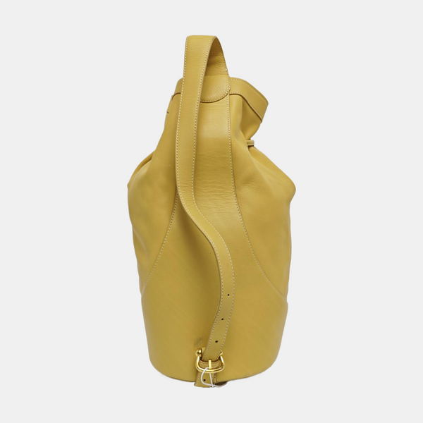 Calfskin Bucket Bag Yellow