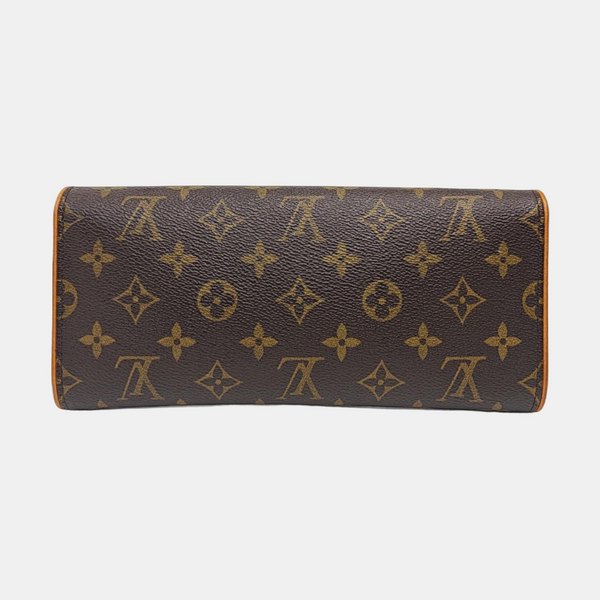 TWIN GM Monogram Coated Canvas Brown