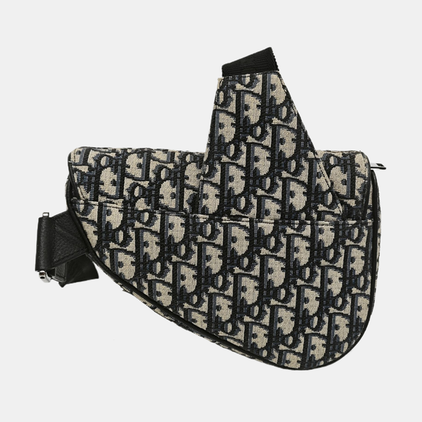 Saddle Mini Oblique Canvas Blue