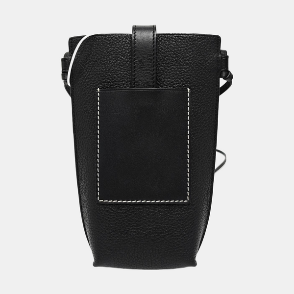 Calfskin Shoulder Bag Black